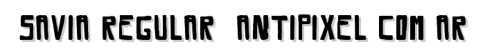 Savia Regular  ANTIPIXEL_COM_AR font